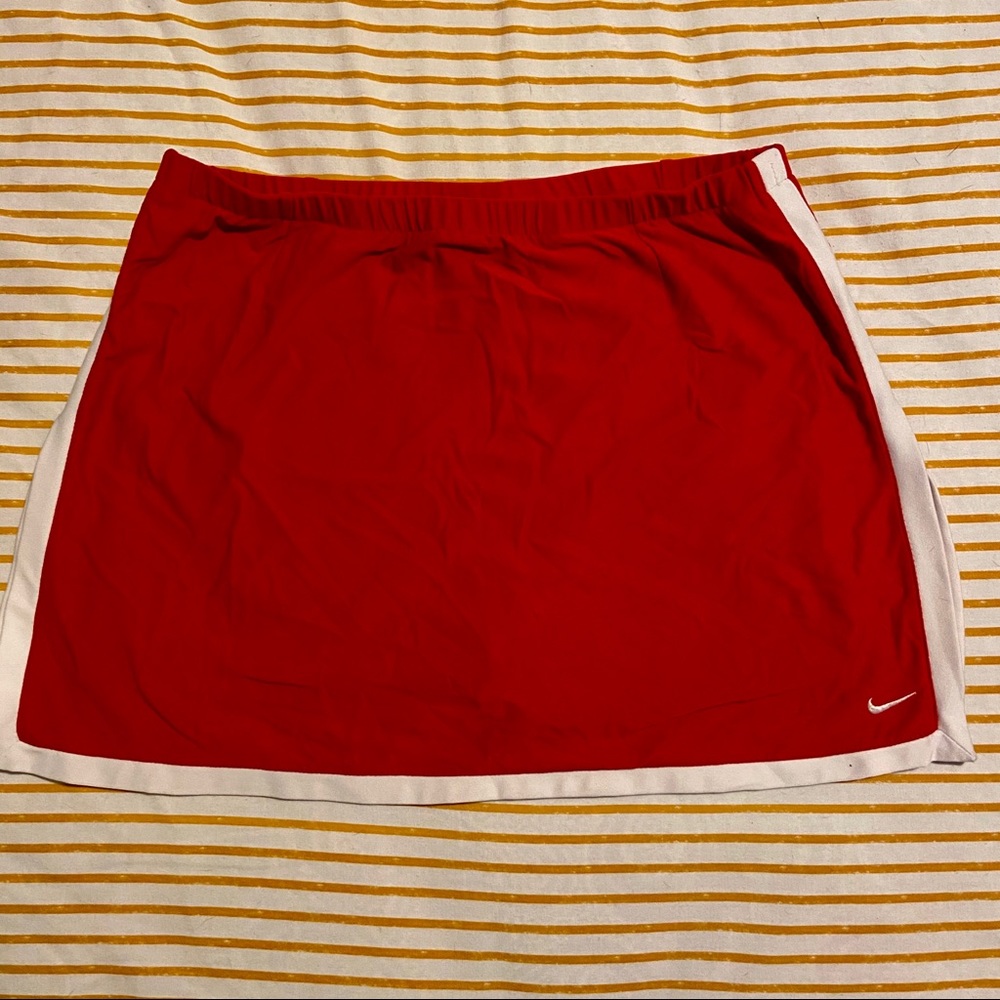 Red Nike Tennis Skirt